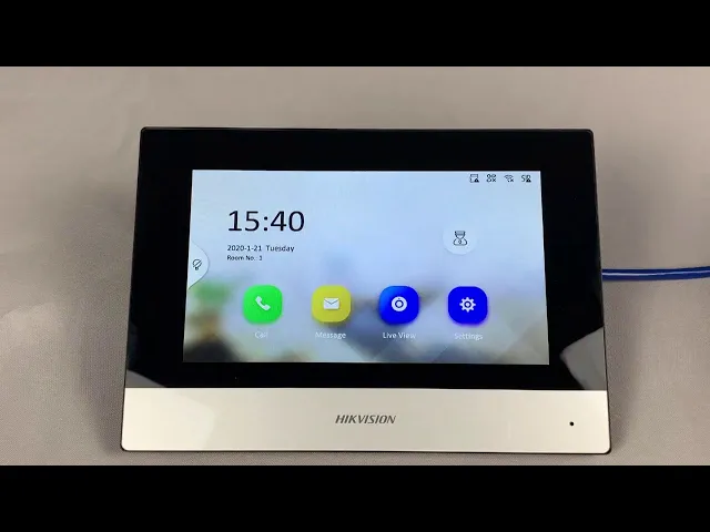 Видео-домофон комплект с DS-KH6320-WTE1 дисплей и DS-KV6113-WPE1 входен панел, IP система, Hikvision - DS-KIS603-P