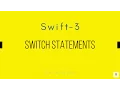 04 Switch Statements in Swift 3