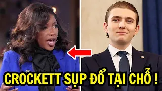 Jasmine Crockett Thách Thức Barron Trump Test IQ Chỉ Vài Giây Sau Cô Ta Đã Sụp Đổ 