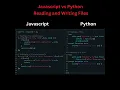 Reading and Writing files in JavaScript and Python Tutorial 13