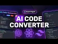 Build an AI Code Converter App with React Tailwind Puter js Complete Tutorial