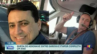 Um ano da queda do bimotor entre Garuva e Itapoá, em SC