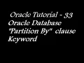Partition By Clause in Oracle Database