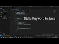 Static Keyword in Java Hindi Java Hindi Tutorial