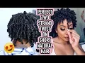 PERFECT TWO STRAND TWISTS ON SHORT NATURAL HAIR