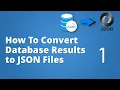 Part-1 SDET Essentials How to Convert Database Results into JSON Files