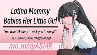 Latina Mommy Babies Her Little Girl F4F Comfort Baby Talk Shushing