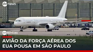 Avião Sem Identificação Do Governo Dos EUA Pousa Em São Paulo SBTNoticias 