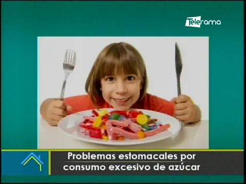 Problemas estomacales por consumo excesivo de azúcar