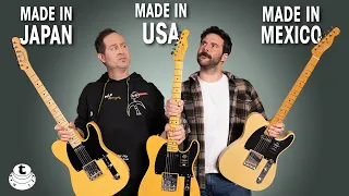 Fender Telecaster - Made in Mexico Japan USA What is the difference