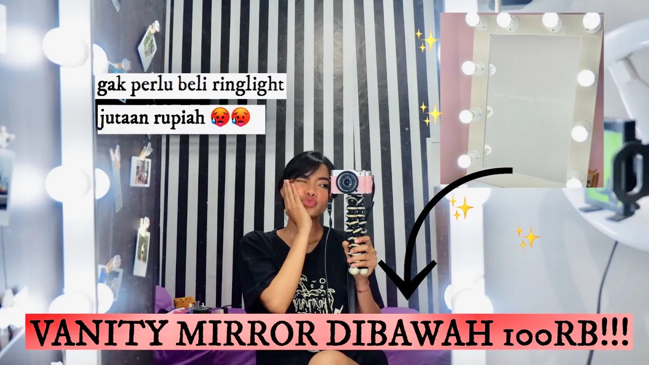 TUTORIAL Cara Membuat Lampu Makeup GAMPANGG DAN MUUUURRAAAAHHHH!!!!