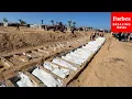 Lagu Gazan Civil Defense Teams Conduct Mass Burial For Dozens Of Palestinians Returned By Israel