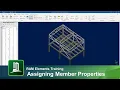 Assigning Section Properties and Materials to Members in RAM Elements