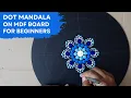 Lagu Dot Mandala voor MDF | (Dot mandala voor beginners) | Stap voor stap | #1 | 2021 | ATM Creations