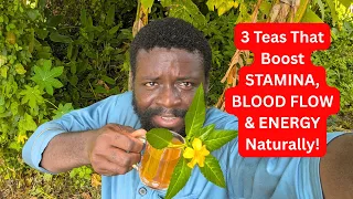 3 Powerful Herbal Teas for Stamina, Blood Flow & Energy Naturally! 🌿