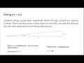 Level 3 Waves - Interference