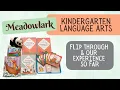 Meadowlark Kindergarten Language Arts Flip Through Our Experience So Far