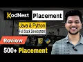 KodNest Placement Record Java Python Full Stack Development Kodnest Review