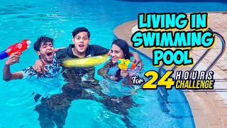 Living In Swimming Pool For 24 Hours Challenge Rakib Hossain