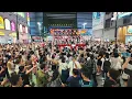 [4K]🇯🇵 Japanese Bon Odori dance with B'z in Shinjuku Kabukicho. Japan 2024.
