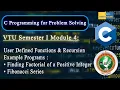 C Programming for Problem Solving VTU 1st Year Module 4