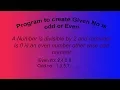 Java program to find odd or even number java pivot
