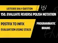 150 Evaluate Reverse Polish Notation Leetcode Daily Challenge Stack