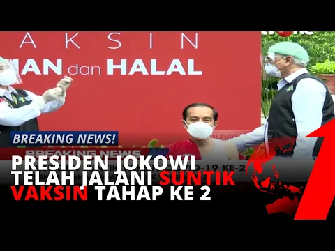 Presiden Jokowi Terima Suntikan Vaksin Covid-19 Sinovac Dosis Ke 2 | tvOne