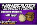 How to open enderchests w eggs in Minecraft with EggChest Plugin