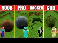 Download Lagu Minecraft Battle: TUNNEL HOUSE BUILD CHALLENGE - NOOB vs PRO vs HACKER vs GOD / Animation PIT HOLE