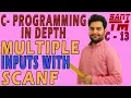 Working of scanf for more than one inputs at a time