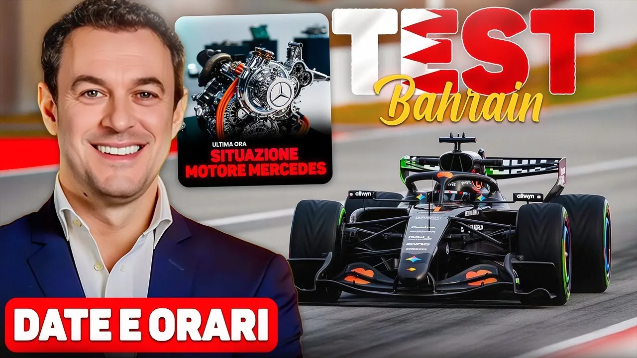 Parte la F1 2026: test in Bahrain, programma Sky e la bomba sul motore Mercedes