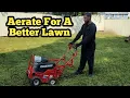 Core Aerating My Lawn With The Classen Aerator For A Better Lawn