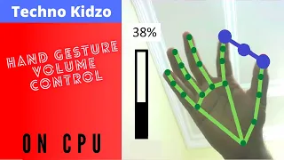 Volume Control Using Hand Gesture Recognition on CPU Python OpenCv Hand Tracking Computer Vision