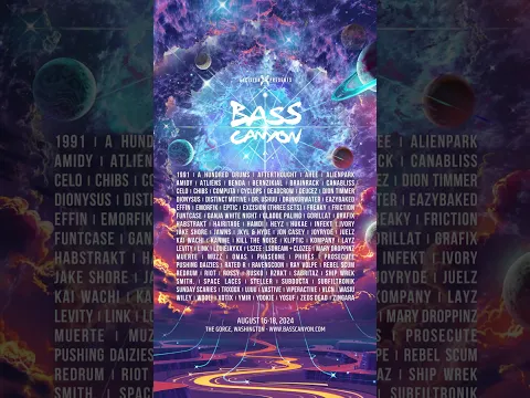Bass Canyon 2024 Lineup | #BassCanyon #2024 #Excision