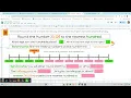 Rounding with Number Lines Benchmarks and Place Value - a self-checking google sheets activity