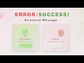 How to display Flash Message Using HTML CSS