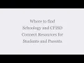 Where to find CFISD Schoology and Connect Resources