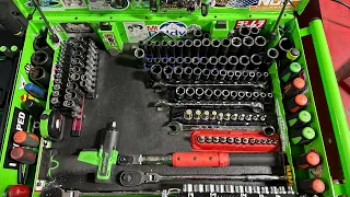 U S General Harbor Freight 5 Drawer Tool Cart tour Toyota Technician