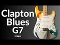 Eric Clapton Style Blues Backing Track in G Major G7