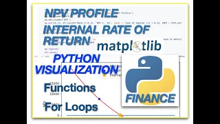 Net Present Value PROFILE Internal Rate of Return IRR Basic Visualization