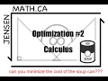 3 6 Optimization Problem - Calculus MCV4U