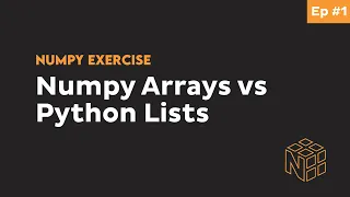 NumPy Array vs List in Python - Beginner Python NumPy Exercises interactive python notebook
