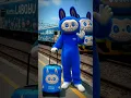 Download Lagu kereta api Badut Labubu, kuromi \u0026 tung tung tung sahur #shorts #labubu #badut video lucu viral fyp
