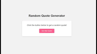 Random Quote Generator with HTML CSS and JavaScript Step-by-Step Guide