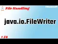 Introduction of filewriter class in java kya hai what is hindi tutorial