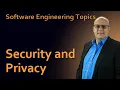 Software Engineering - 66 Security and Privacy