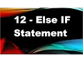 java tutorials urdu NFN 12 else if statements