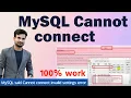 MySQL said Cannot connect invalid settings error XAMPP phymyadmin