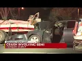 Driver injured after crash involving construction truck near downtown Nashville